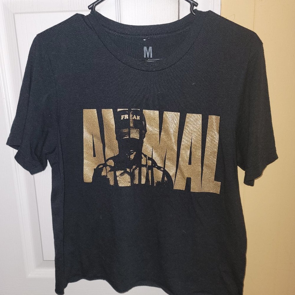 Animal limited release gold print crop tee
